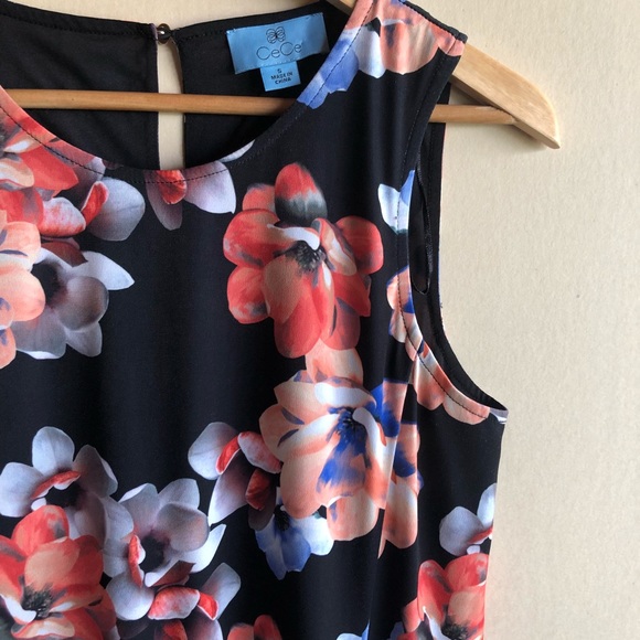 CeCe by Cynthia Steffe black floral dress - Picture 4 of 8